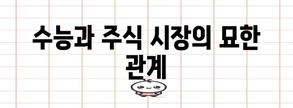 수능 당일 주식 시장은 어떻게 움직일까? | 수능, 주식, 시장 변동, 투자 전략