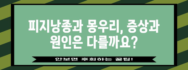 피지낭종 vs. 몽우리 | 귓볼 피부 질환 구별