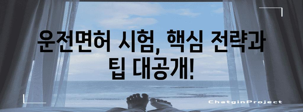 운전면허 취득 꿀팁 | 최고의 운전면허학원 리뷰와 전략