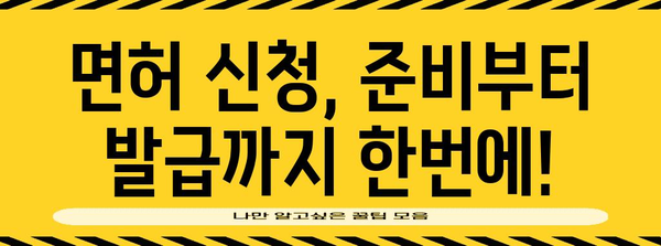 면허 신청을 위한 필수 가이드