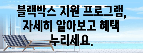 블랙박스 지원 안내 | 사업주를 위한 정부 지원 프로그램