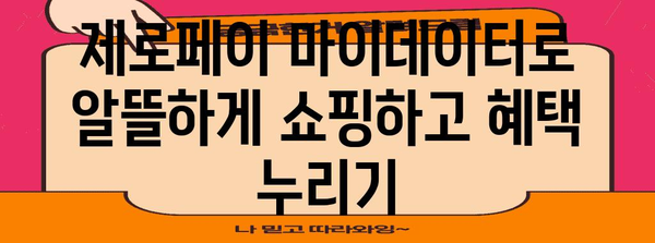 제로페이 마이데이터 활용 꿀팁 | 가정학습 지원금부터 체육 복지까지 놓치지 마세요!