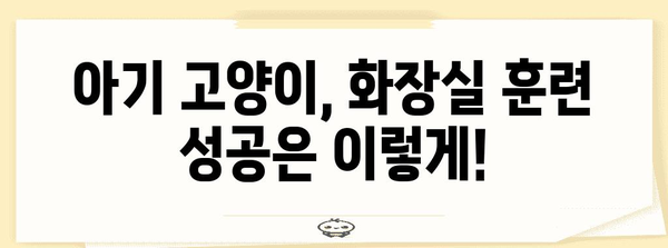 아기 고양이 화장실 훈련 비결 | 성공 전략과 청소 팁