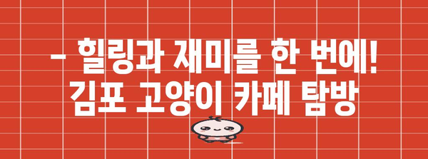 김포 고양이 카페 탐방 | 냥덕후 필수 방문 10곳