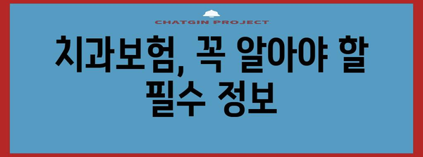 치과보험 비교사이트 활용법 | 노후 치과 치료 대비 가이드