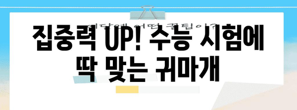 수능장 집중력 높이는 최고의 귀마개 추천 | 수능, 시험, 집중, 소음 차단, 추천