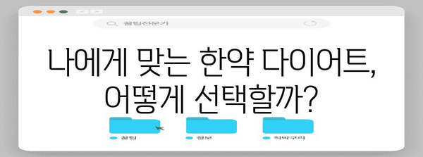 건강한 한약 다이어트 가이드 | 체중 관리부터 식습관 개선까지