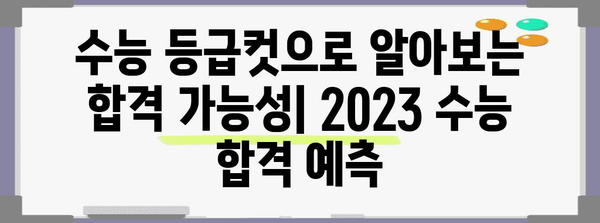 2023학년도 수능 백분위 등급컷 분석| 과목별, 영역별 상세컷 확인 | 수능 등급컷, 백분위, 성적 분석, 합격 예측