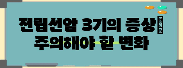 전립선암 3기 이해와 건강 관리 | 증상, 치료, 관리 방법
