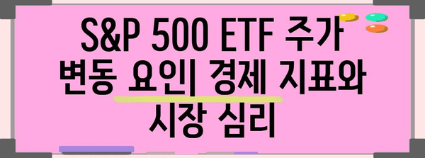 S&P 500 ETF 주가 동향 분석 | 투자 전략과 리스크 관리