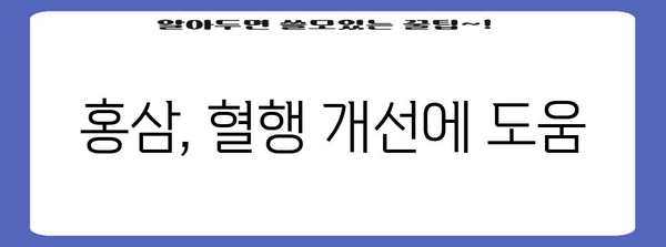 홍삼이 건강에 도움이 되는 이유와 기능성