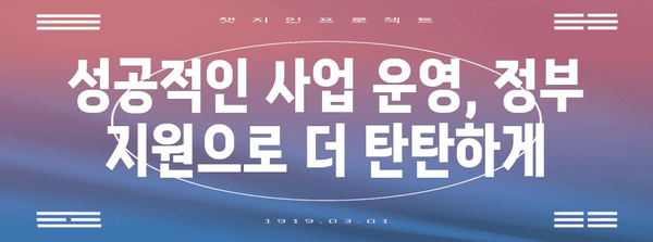 소액 사업자 지원 금융 | 정부 대출과 정책자금 효과적 활용