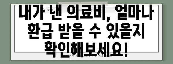 병원비 연말정산, 얼마나 돌려받을 수 있을까요? | 연말정산, 의료비, 환급