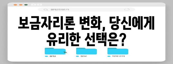보금자리론의 변화 | 새로운 옵션과 금리 비교
