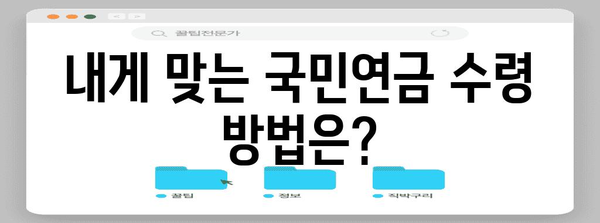 국민연금 | 수령 방법 6가지