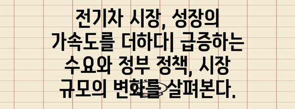 전기차 산업 주요 트렌드 분석 | 미래 전망과 경쟁 현황