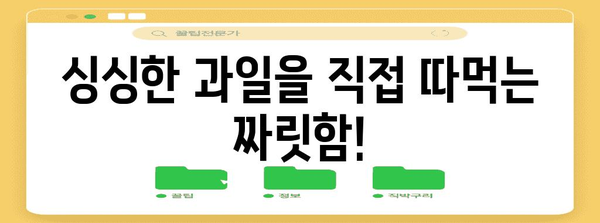 가족과 친구와 함께 즐기는 추천 농장 과일 따기 체험