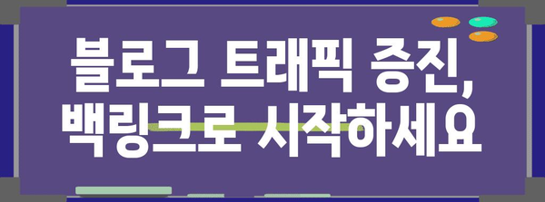 백링크 마케팅을 통한 블로그 트래픽 가속