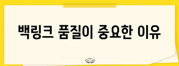 구글 검색 순위 상승 | 효과적인 백링크 구축 방법