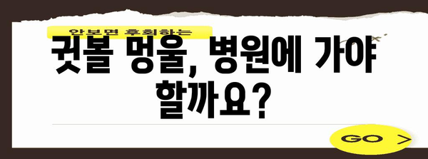 귓볼 멍울 관리 완벽 가이드 | 원인, 증상, 대처법
