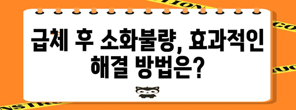 급체 후 소화불량 해결법 | 원인, 증상, 효과적인 방법