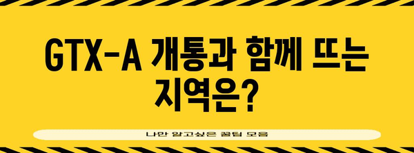 GTX-A 개통으로 보는 부동산 시장 전망