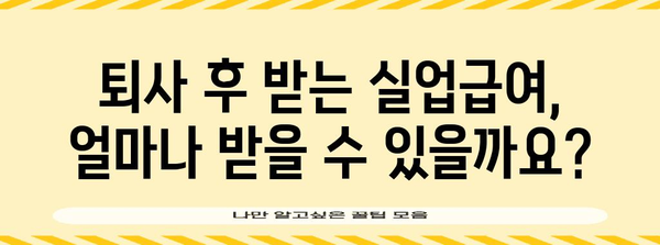 퇴사와 실업급여 신청 가이드 | 조건, 금액, 신청 방법