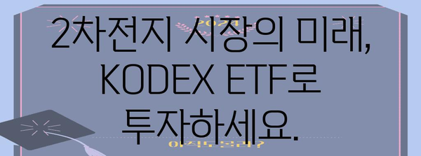 KODEX 2차전지산업 ETF로 미래 투자 전략 최적화