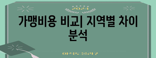 핫한 프랜차이즈 업종 빅데이터 분석 | 지역별 가맹비용 비교