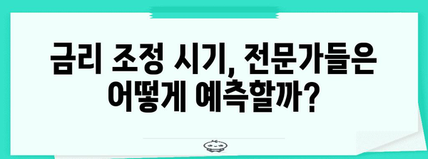 미국 소비자물가지수 발표 | 금리 조정 시기 예상