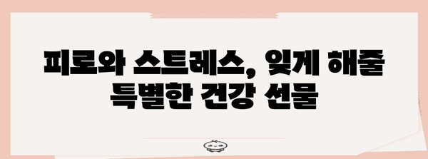 50대 엄마 건강 관리를 위한 최적의 선물 고르기