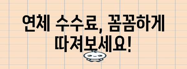 신한마이카 연체 수수료 | 꼼꼼히 아는 가이드