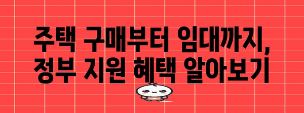 정부 자금 지원 부동산 투자 | 0원 부담으로 집주인 되는 길