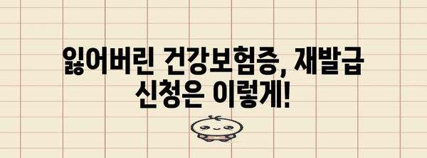 건강보험증 번호 확인·재발급 | 스트레스 없이 해결하는 방법