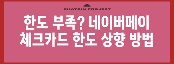 네이버페이 체크카드 한도 설정 | 은행별 비교 가이드