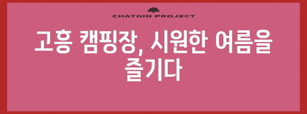 하절 피서지 고흥 캠핑장 여행기 | 남열해돋이해수욕장까지 가는 길