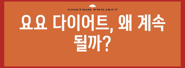 요요 다이어트와 실패의 과학 | 원인 파악과 성공 전략