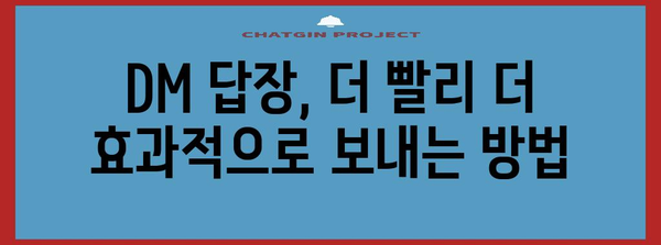 인스타그램 DM 답장 마스터 가이드 | 소통 업그레이드