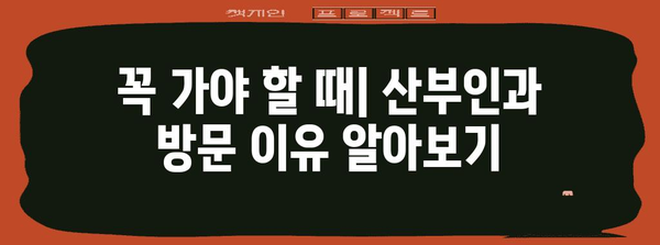 산부인과 방문하는 이유와 선택 가이드