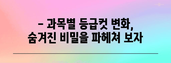 2023 수능 한국사 등급컷 분석| 과목별 등급컷 변화와 예상 등급컷 | 수능, 등급컷, 한국사, 분석, 예상