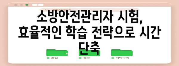 시간 절약 전략 | 소방안전관리자 자격증 취득 과정 가속하기