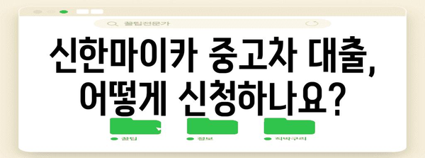 신한마이카 중고차 대출 가이드 | 자격·신청 방법 완벽 정리