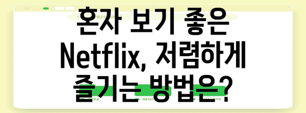 최적의 Netflix 요금제 선택 | 스탠다드에서 가족까지 맞춤형 가이드