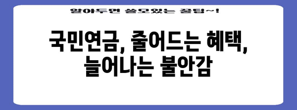 국민연금 부담률 하락 대책 | 노후 준비의 미래