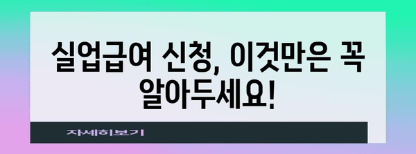 실업급여 신청 전략 | 계산부터 나이 제한까지