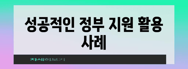 정부 지원으로 기업 경쟁력 강화하기 | 필수 노하우 정리