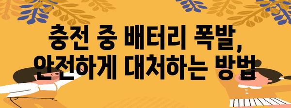 전기차 배터리 폭발 사고 대응법 | 충전 중 발생 원인 파악