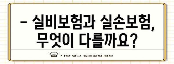 안정적 실비보험과 실손보험 가입 가이드 | 가입 방법, 혜택 비교