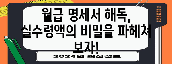 실수령액 계산기 | 2024년 월급 실제 손에 잡는 금액은?