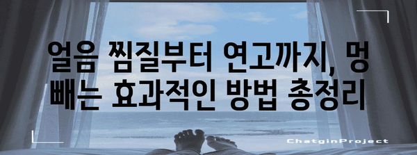 멍든 얼굴 복원 가이드 | 집에서 해결하는 효과적인 팁
